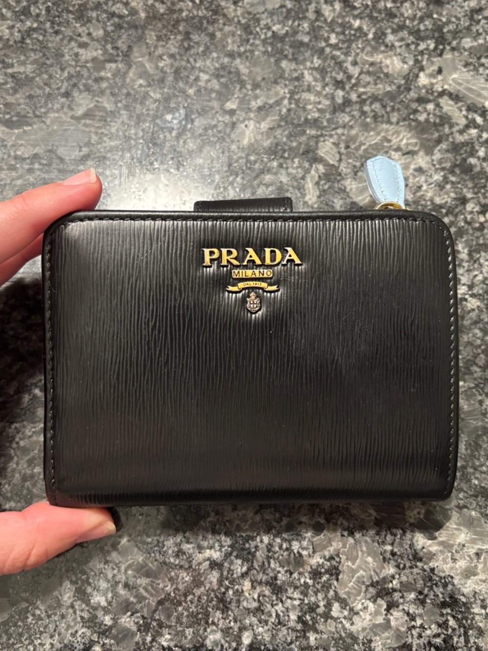 Prada Black and Blue wallet